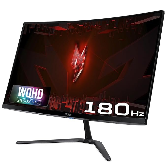 High Refresh Rate Gaming Monitor  – Acer ED270U S3 27-Inch WQHD Curved Monitor 